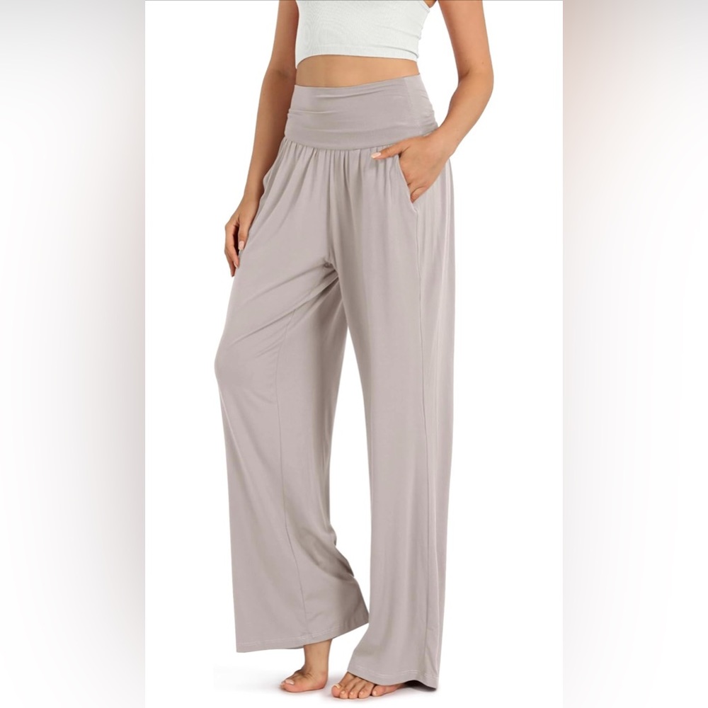 ODODOS Women's Wide Leg Palazzo Lounge Pants with Pockets